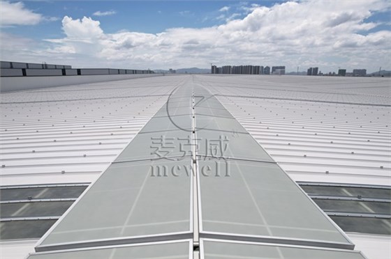 汕頭風電三角形電動采光排煙天窗