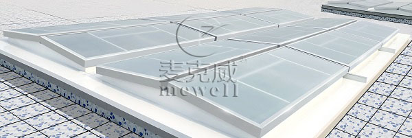 麥克威三角形電動采光排煙天窗 麥克威三角形電動采光排煙天窗